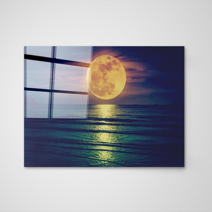 Wallity Cuadro Decorativo de Cristal Templado Multicolor 50 x 70 cm